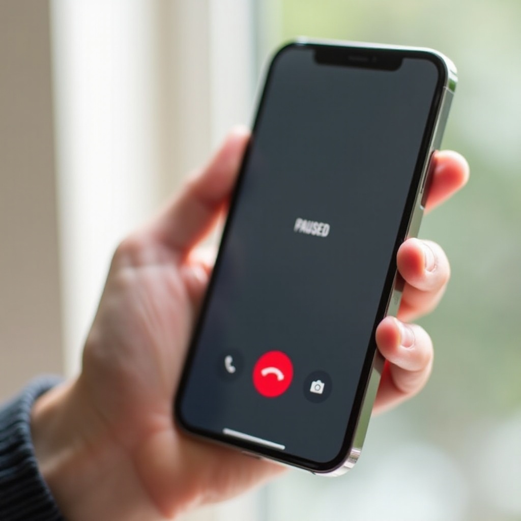 pause facetime on iphone