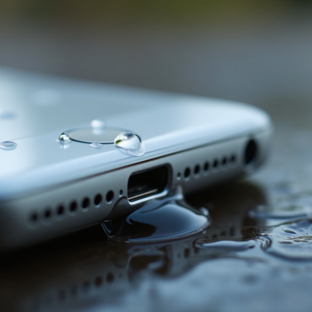 iphone water damage charging port